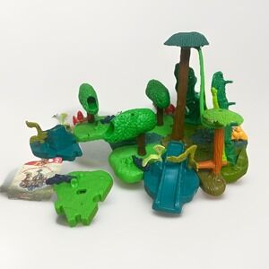 Vintage 1999 McDonalds Disney Tarzan Happy Meal Toy Jungle Playset Lot 8 Pieces